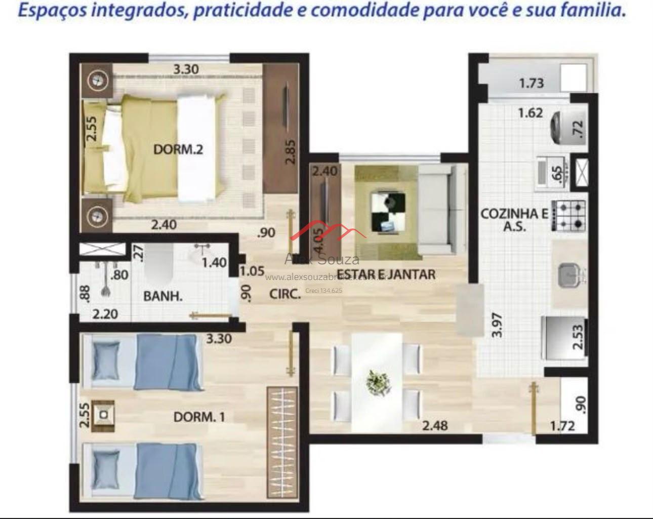 Apartamento, 2 quartos, 48 m² - Foto 11